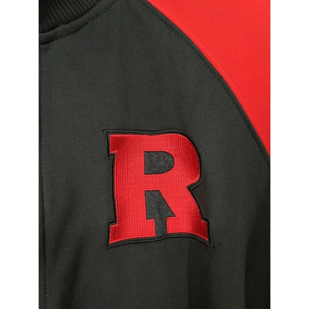 Nike Rutgers Scarlet Knights Track Jacket Mens Medium Warm Up‎ Full Zip Up Red